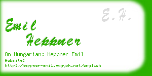 emil heppner business card